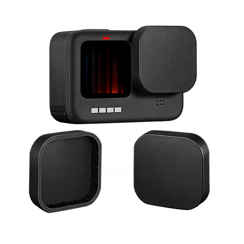 Silicone Case Set for GoPro Hero 12 11 10 9 Black Tempered Glass Screen Protector Protective Film Lens Cap Cover for Go Pro case