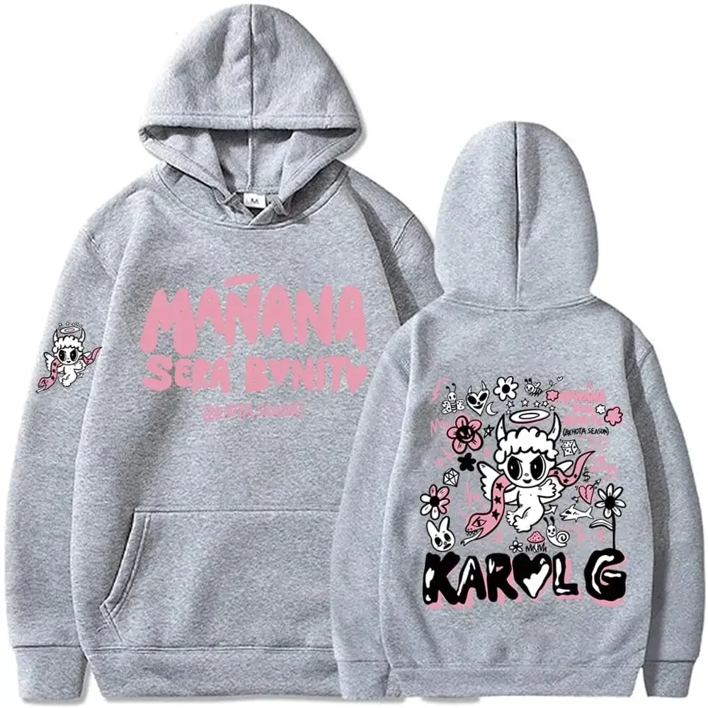 Karol G Bichota Hoodies Men Women Hip Hop Streetwear Pullover Karol G Manana Sera Bonito Long Sleeve Sweatshirts Y2K Clothes Top