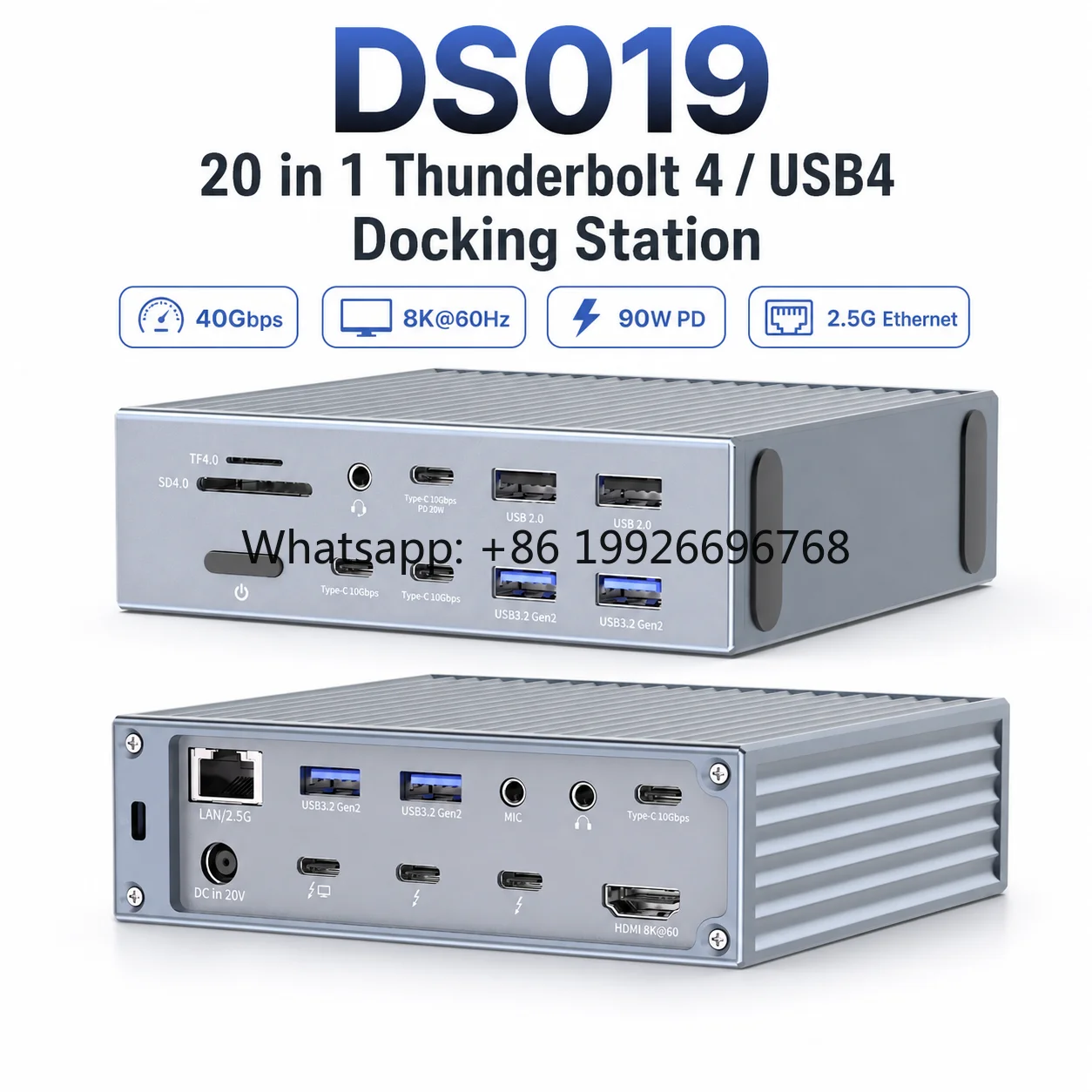 Docking Station Thunderbolt 4 - 20 in 1 Thunderbolt 4 Docking