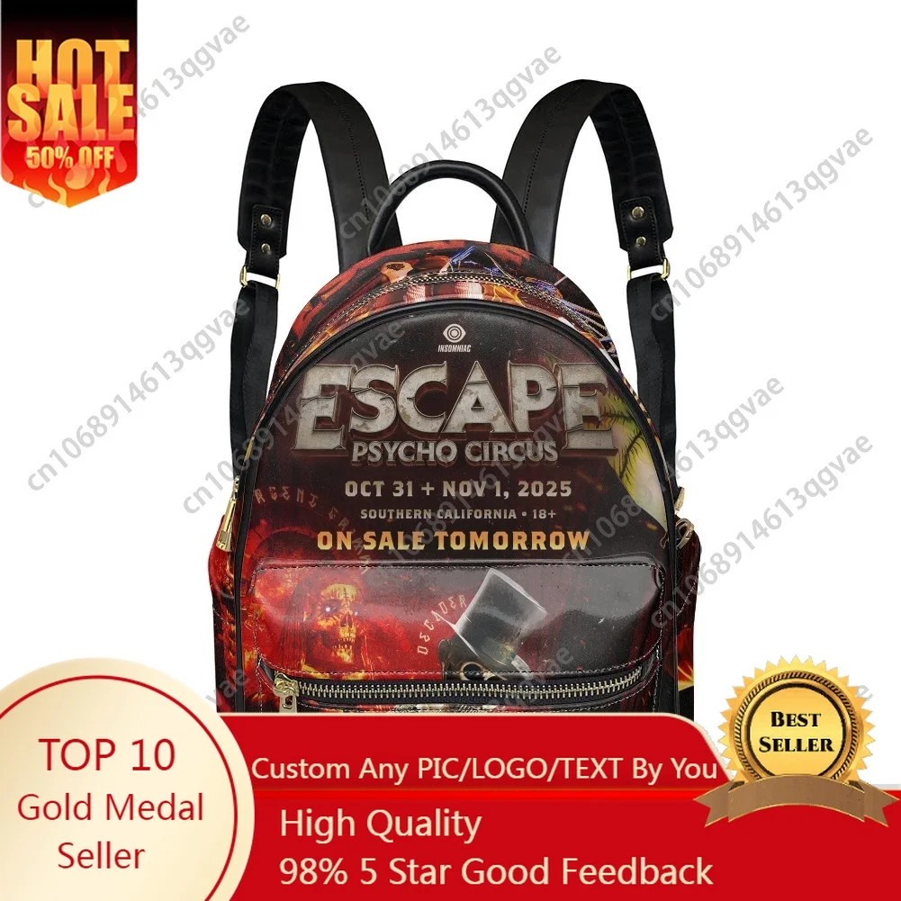 Escape Halloween Music Backpack Womens Men Personalized Double Shoulder Bag Business Travel Bookbag Rucksack Gift Daypack