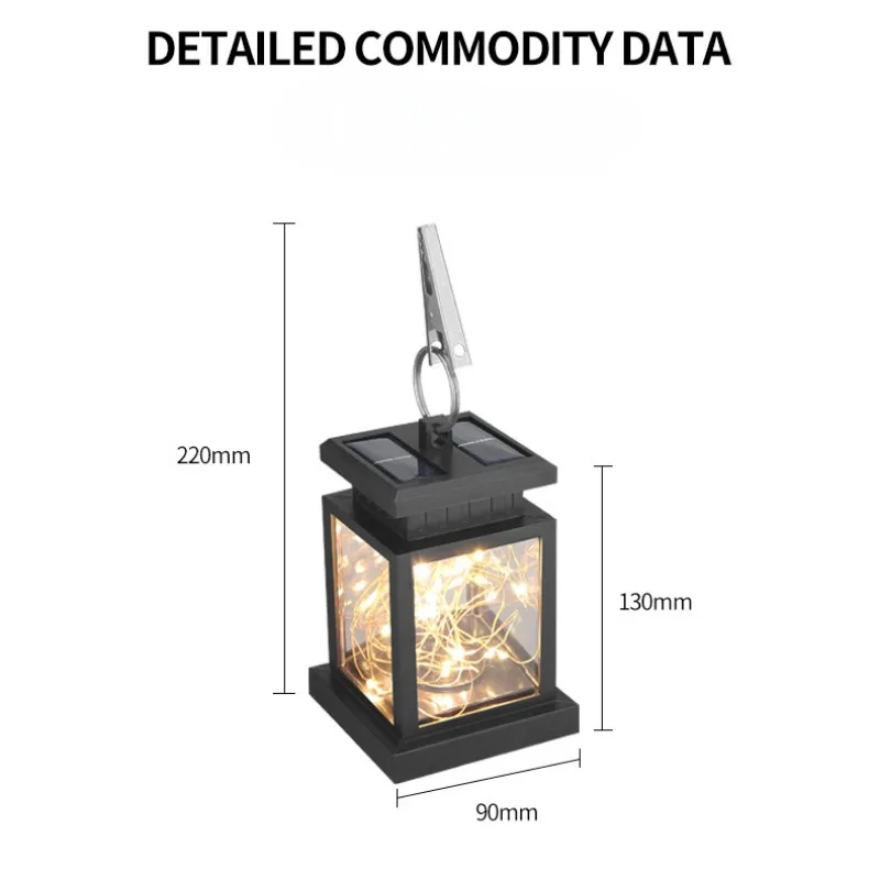 防水ソーラーLED屋外照明,庭の装飾,吊り下げられた照明,キャンプや庭に最適です。