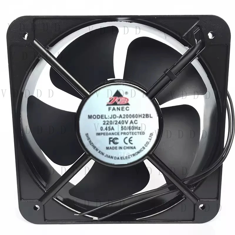 

LL for 1PCS JD-A20060H2BL AC 220V-240V 0.45A 20cm Cabinet Cooling Fan