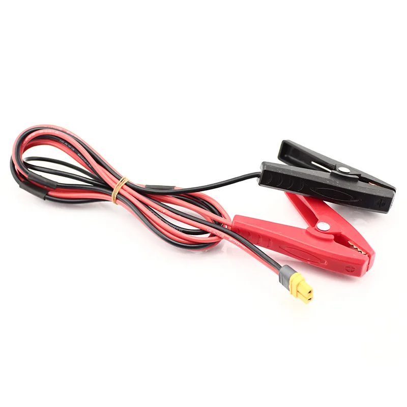 5PCS Alligator Clip To XT60 Female Plug Cable 14AWG 100CM For ISDT Q6 Charger Lipo Battery Clamps Crocodile Clips RC Parts Accs