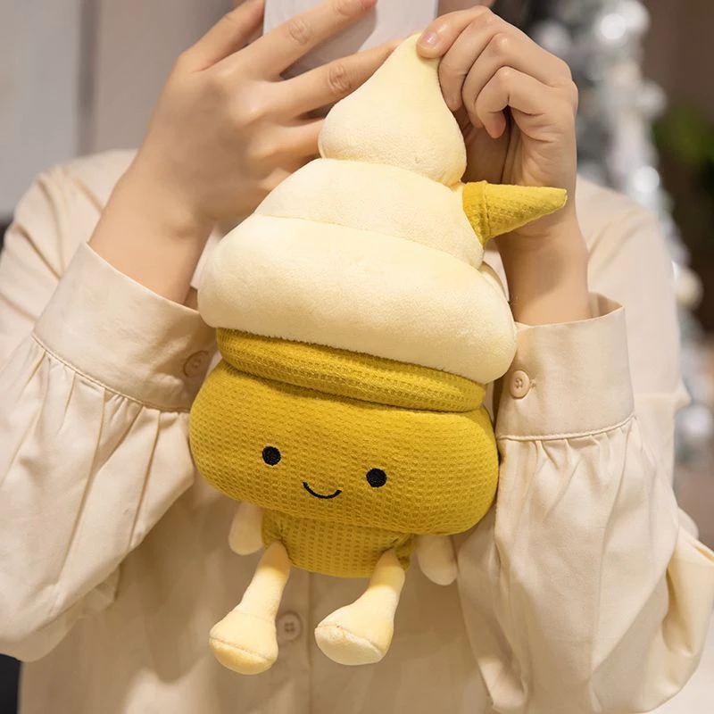 クリエイティブ夏のアイスクリームコーンぬいぐるみかわいいアイスクリーム甘くて興味深い女の子の人形子供の誕生日用