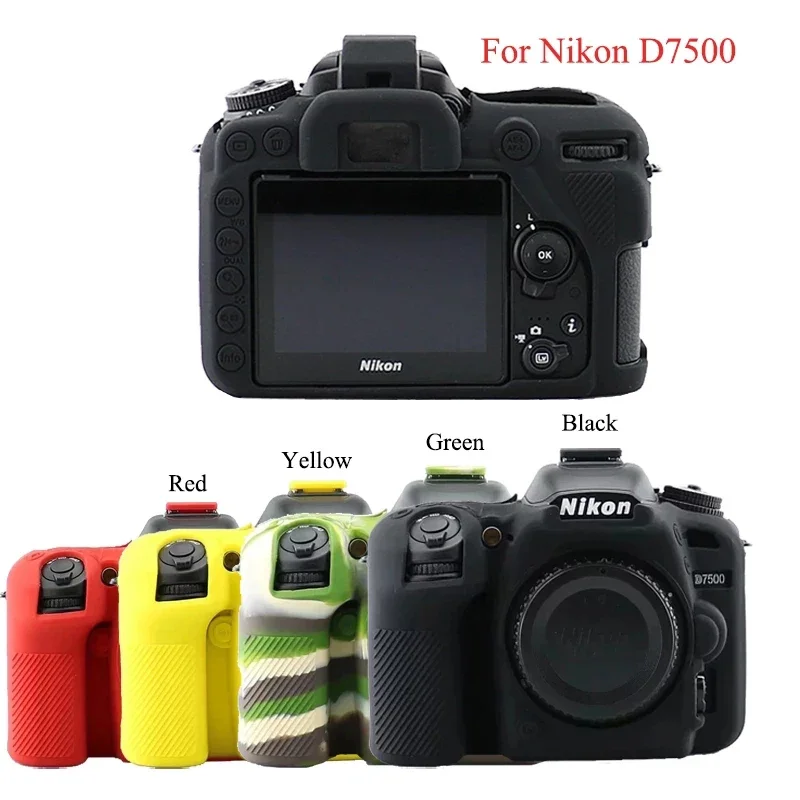 Voor Nikon D3300 D3400 D3500 D5300 D7000 D7100 D7200 D7500 Cameratas Siliconen Hoes Beschermrubberen Behuizing Zachte Hoes