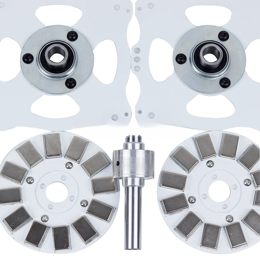 Imagem -04 - Gerador de Núcleo sem Ferro de Ímã Permanente Disco de Alta Potência Energia Livre de Baixa Velocidade Alta Eficiência Eólica e Hidráulica Diy
