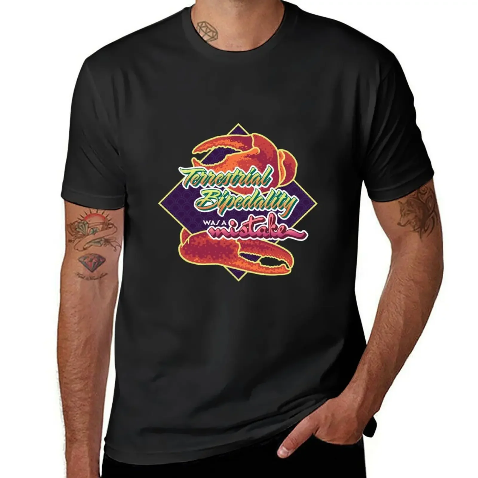 Terrestrial Bipedality was a mistake - Crab version T-Shirt funny gifts fashion shirts graphic tee shirt mens workout shirts