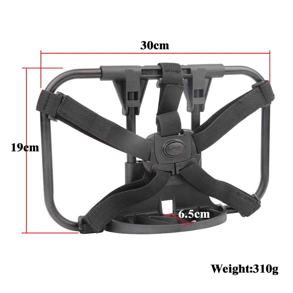 TOUCH Fahrrad S-Tasche Legierung Front Rack Für Brompton Faltrad Schulter Rucksack Tasche Reihe Skeleton Bascket Fahrrad Teile – Detail 4