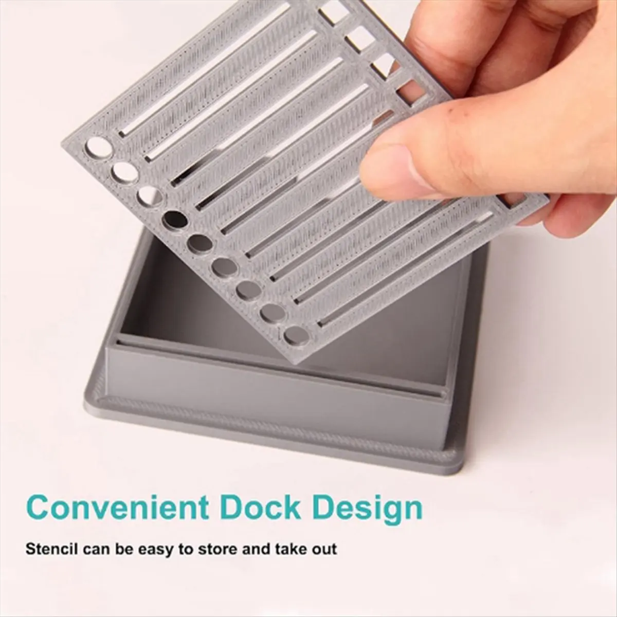 ABNH Note Dispenser,Sticky Notes Dispenser,Sticky Note Holder with Stencil,3D Printed Notes Holder