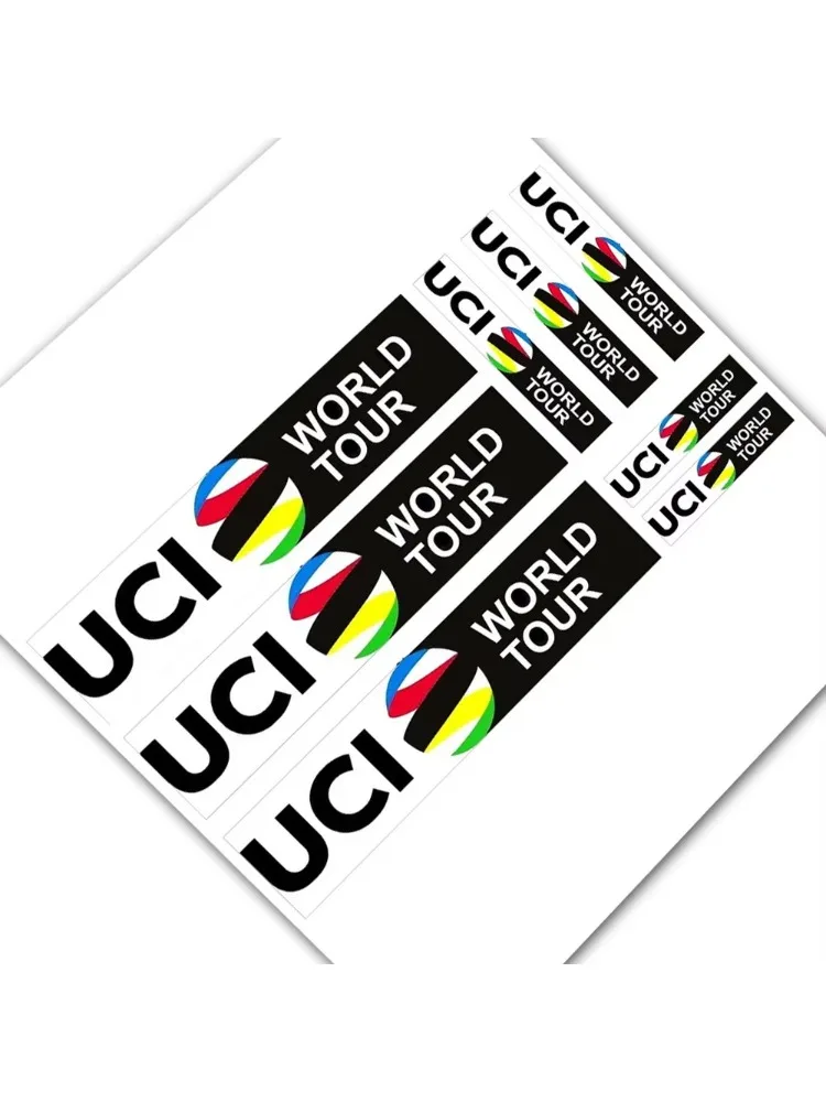 AliExpress Kit For UCI World Tour Stickers MTB Road Bike Frame Decals Adhesive 16 Pcs
