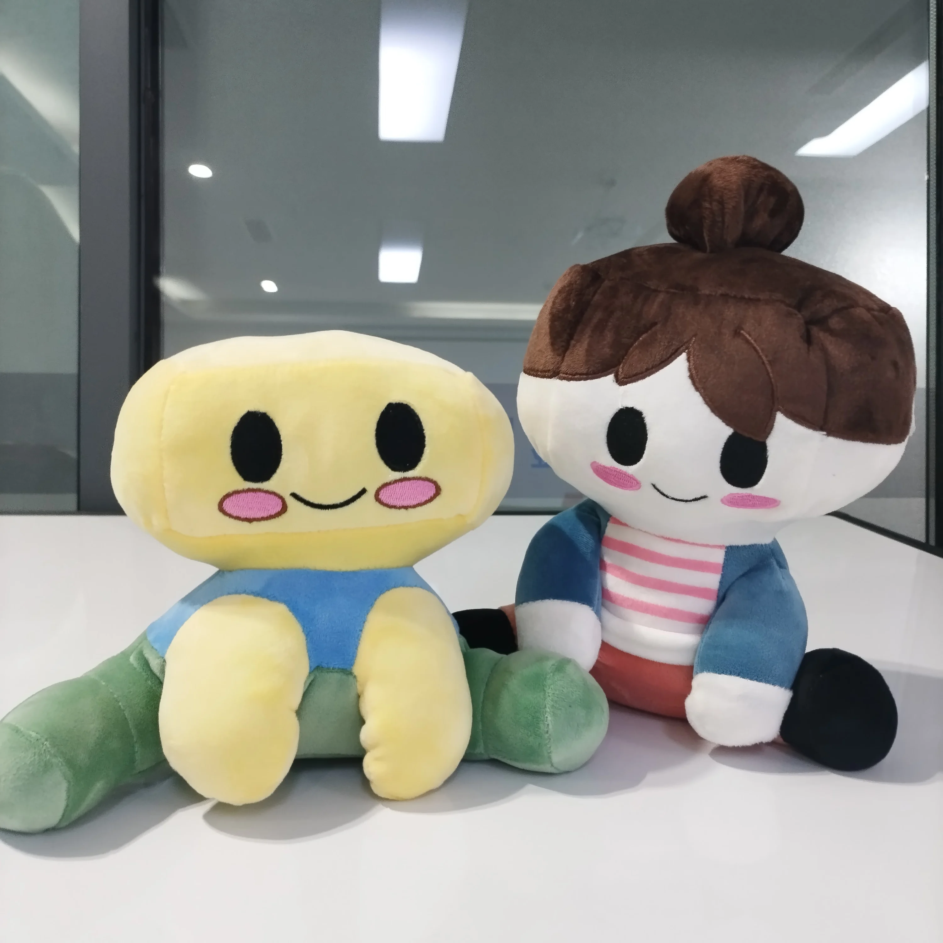 Hot Blox Buddies ألعاب من القطيفة دمى لطيف محشوة الحيوان Patung أفضل تحصيل الفيلم والتلفزيون مستوحاة ألعاب لينة الأولاد الأطفال الهدايا