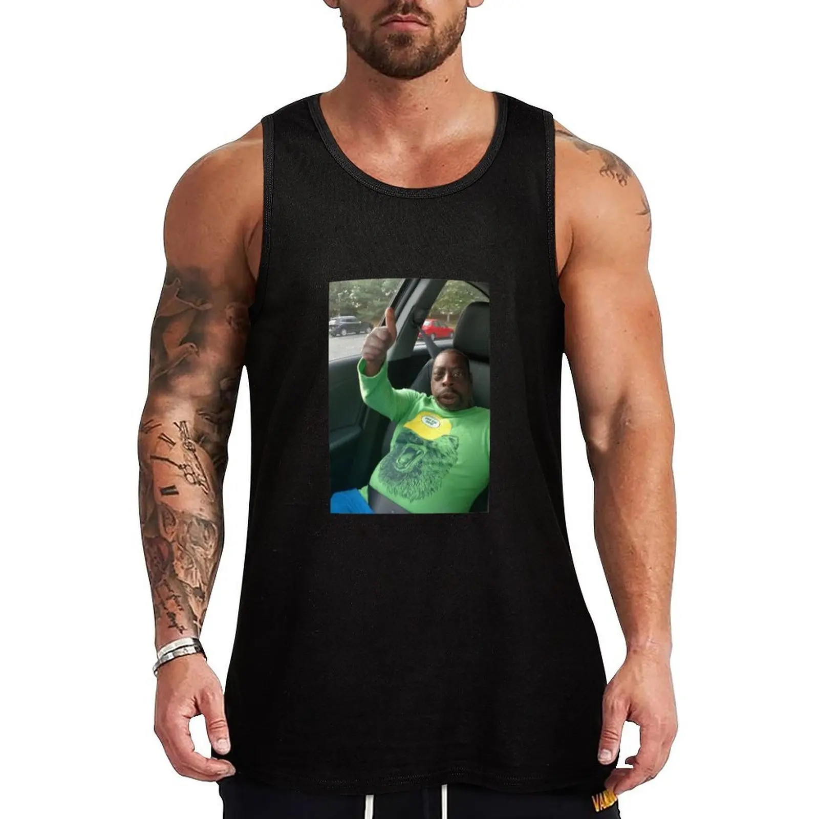 

Lester Green Aka Beetlepimp Tank Top sleeveless man shirts Fitness men clothing Gym wear Men's clothes
