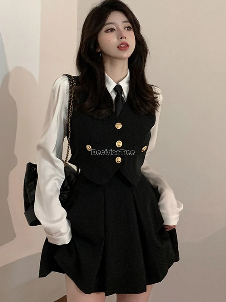 2025 korean style jk uniform fashionable temperament academy style school costume cool handsome girls campus daily slim outfit