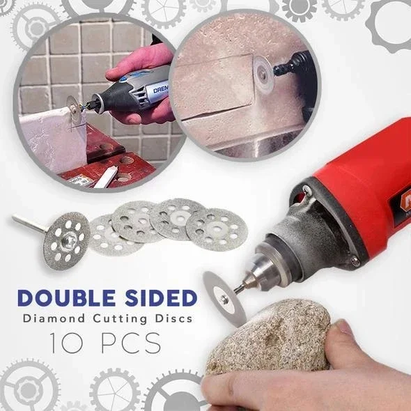10PCS/Set Double Sided Diamond Glass Grinding Disc Ceramic Tile Cutting Disc Polishing Tools