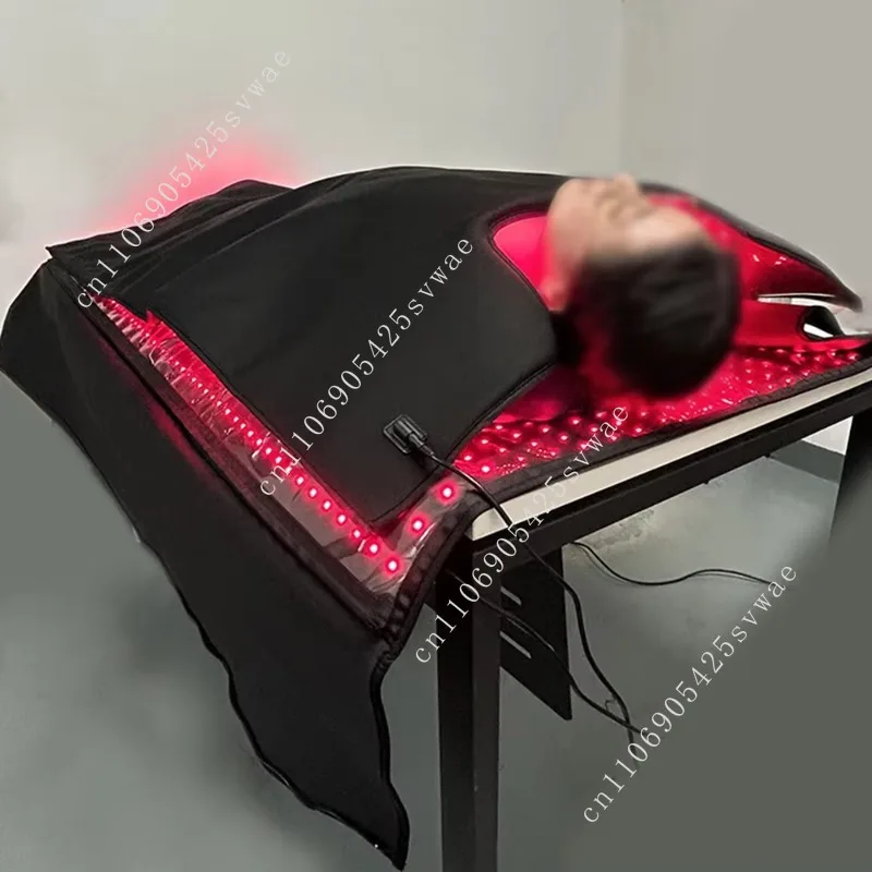 360 كامل الجسم العلاج بالضوء الأحمر بطانية سرير لتخفيف الآلام حقيبة إضاءة LED بالقرب من العلاج بالأشعة تحت الحمراء جراب النوم