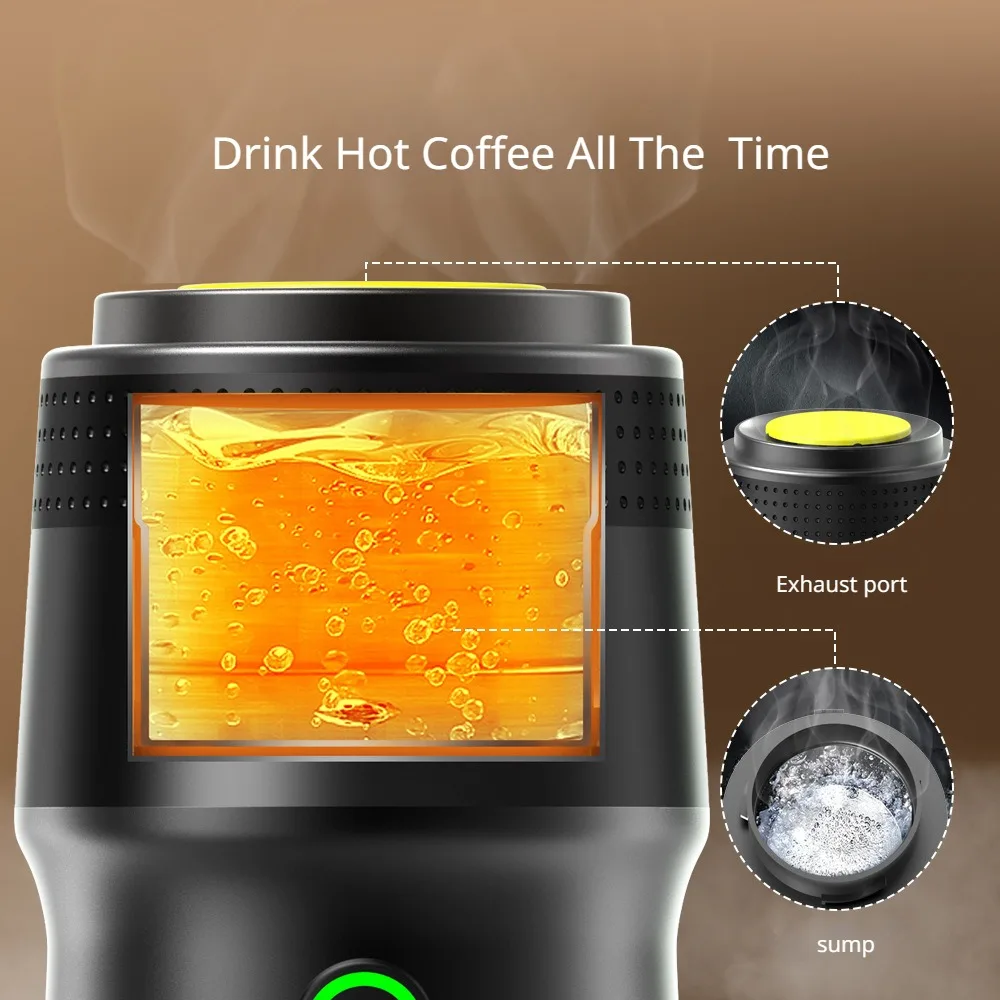 New Designed Coffee Maker Usb Rechargeable Portable Self Cleaning Travel Capsule Smart Coffee Makers