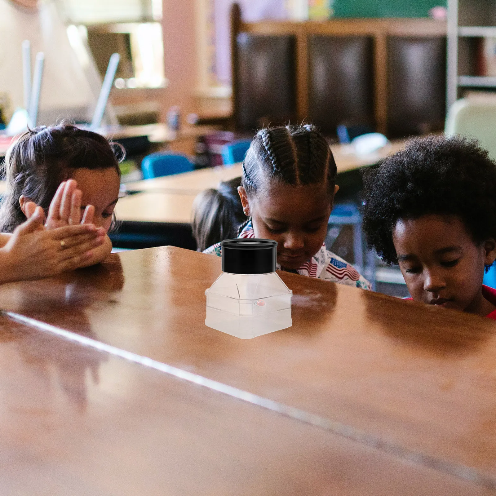 곤충 관찰 상자 투명 확대경 휴대용 탐사 용기 학습 과학 탐사 확대경 병