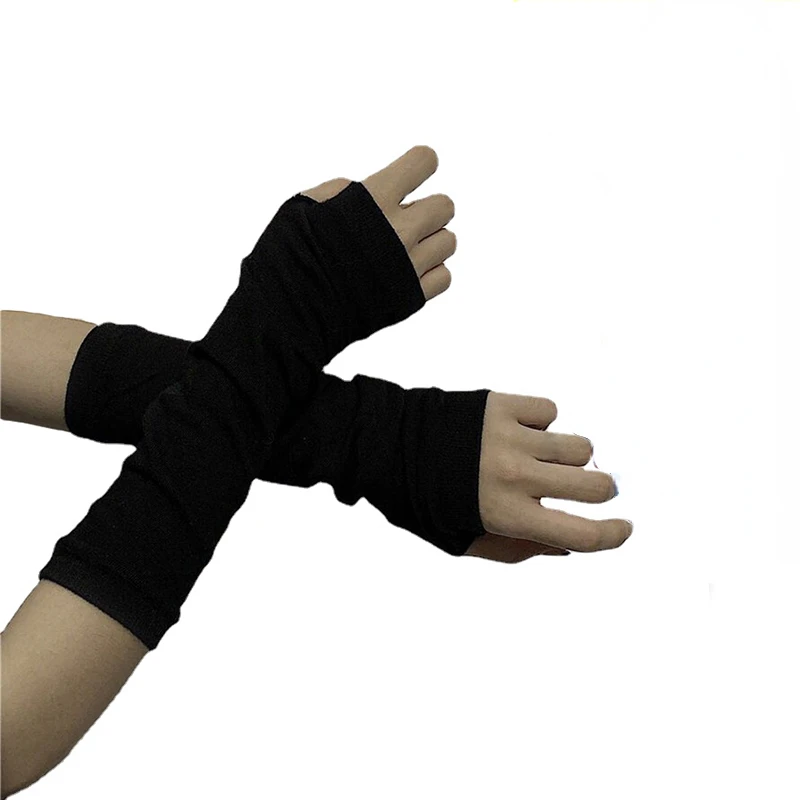 Anime Glove Uchiha Sasuke Hatake Kakashi Cosplay Man Women Block Keep Warm Cuff Mitten Fashion Sun Block Arm Warmers