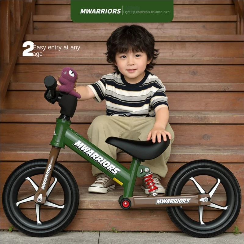 lazychild-アルミ合金製キッズバランスバイク-二輪ペダルなしグライディングバイク-レーシングホイール付き-乗馬練習用