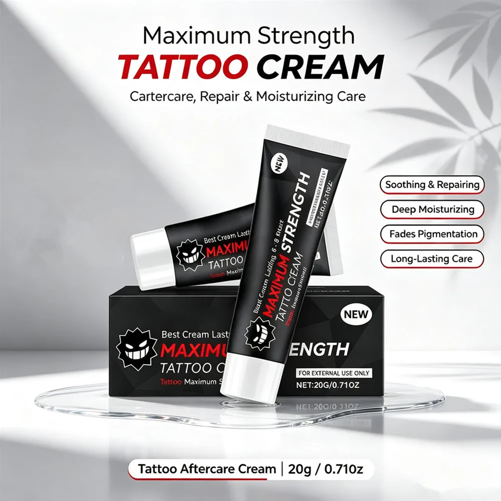 Creme para Tatuagem POWERFUL GOOSICA Original, Antes da Maquiagem Permanente, Microblading, Piercing, Acessórios para Sobrancelhas e Lábios, 10g