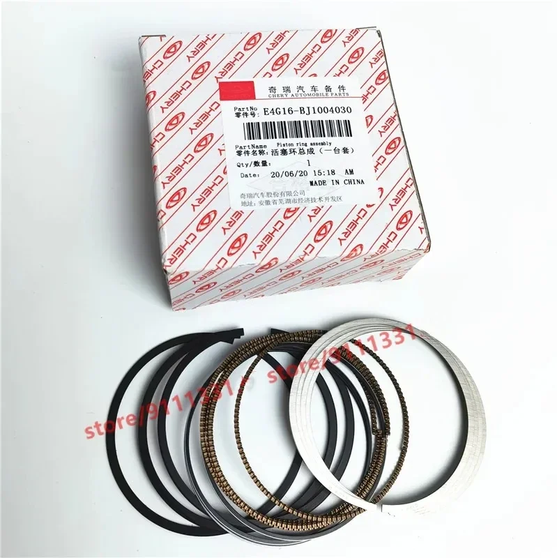 

Set Engine Piston Ring For Chery Tiggo 3 Arrizo 7 New A3 M11 J3 E4G16-BJ1004030