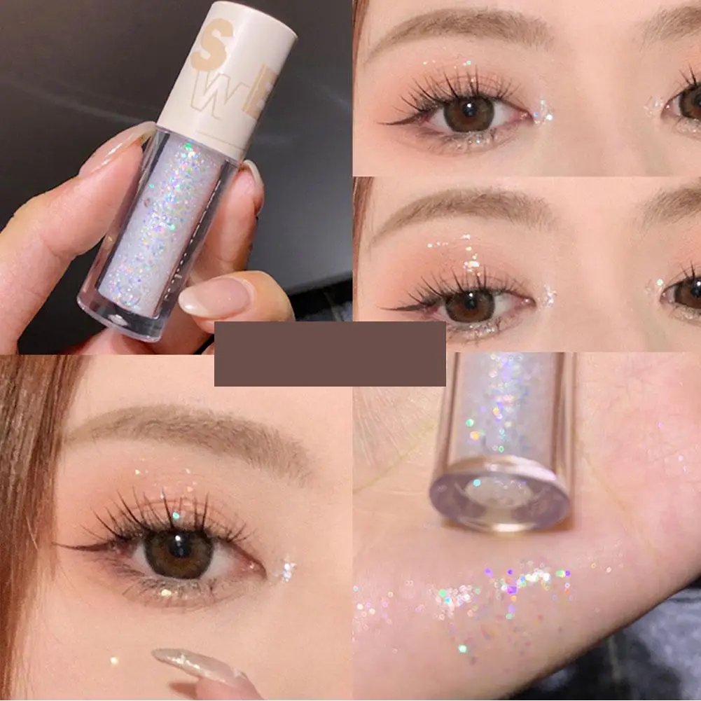 Sweet Mint Liquid Eyeshadow Glitter Eyeshadow Pearl Makeup Creamy Repair Glitter Face Contour Eyeshadow Brighten Waterproof B2v5