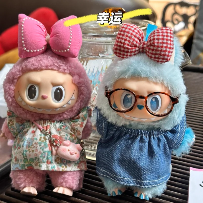 

Floral Skirt Set For Labubu Clothes Ropa Doll Clothing Doll Accessories Cute Decoration Sweat Heart Dress 17cm Small Outfit