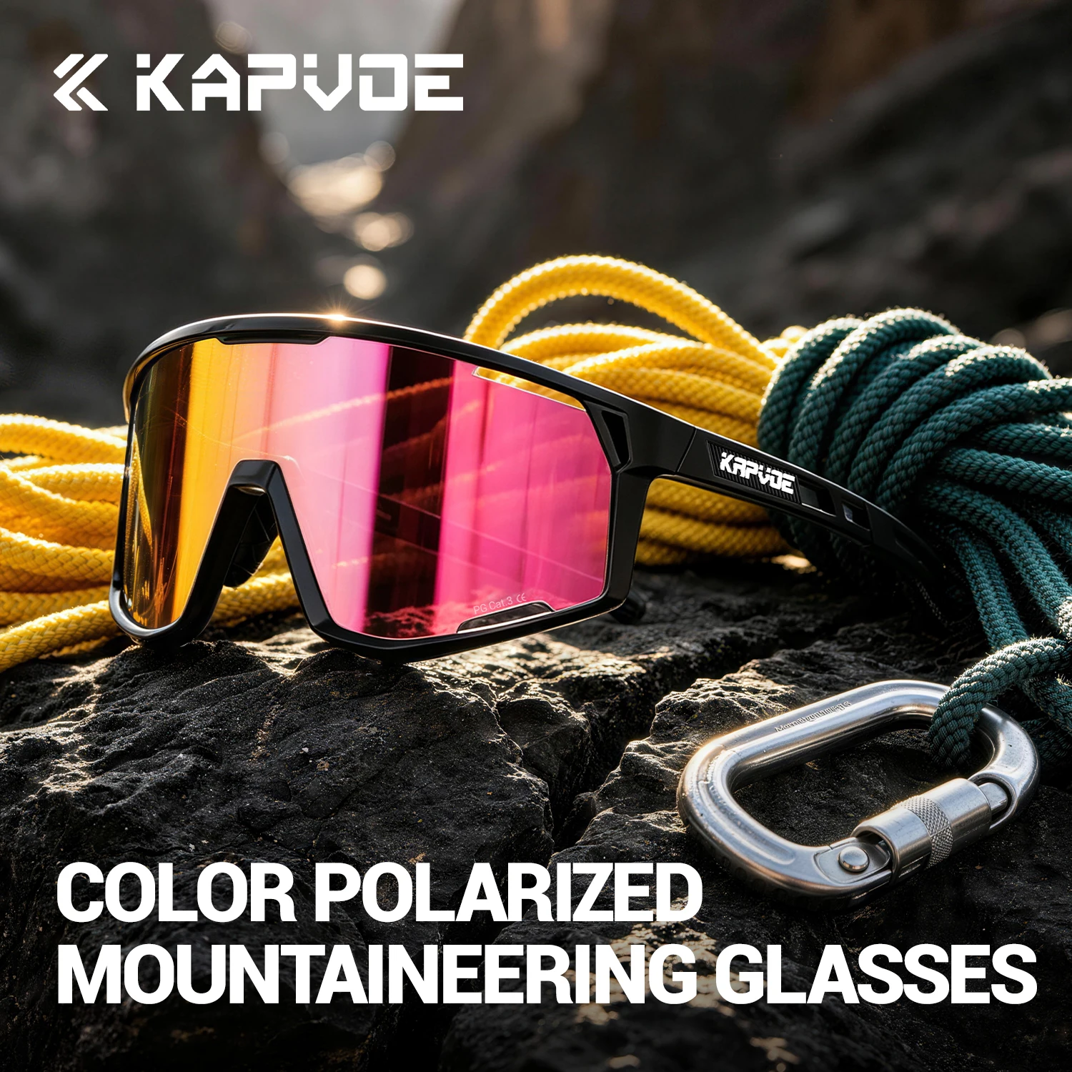 

Kapvoe 2026 Men's Cycling Sunglasses Polarized Fishing Glasses Hiking Eyewear MTB Bike Bicycle Glasses for Women Riding Goggles