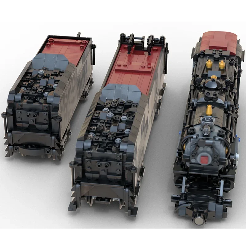 Railway Train Model Moc Building Blocks 1:48 Railroad K4 Model Technology Brick DIY Assembly Construction Holiday Toy Set Gifts