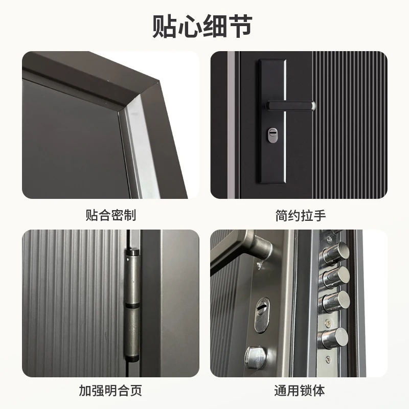 Customized size, contact customer service before purchase Household anti-theft door Entry door Factory direct sales Ventilation