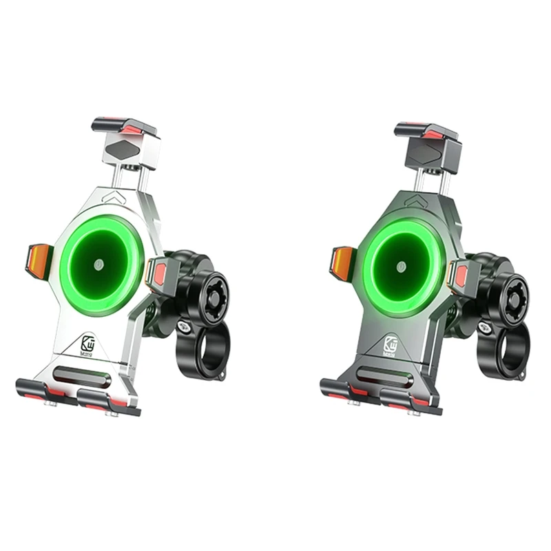 

Stable Charging Adapter Stand for Motorcycle Scooter Anti Slip Phone Mount with 15W Wireless Shockproof