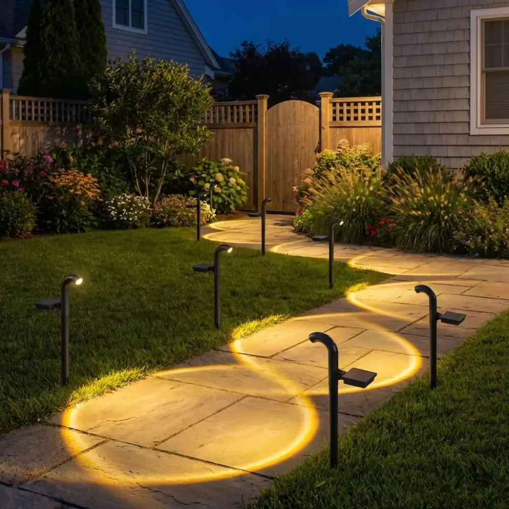 

Теплые белые солнечные уличные светильники IP55, водонепроницаемые, на солнечной энергии, для дорожек, суперяркие прожекторы