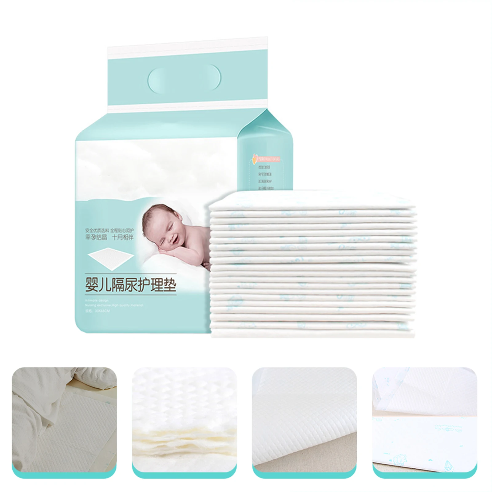 

20 Pcs Urine Pad Diapers Absorbent Pads Disposable Baby Backing Plate Non-woven Fabric Liner Changing Newborn for Babies