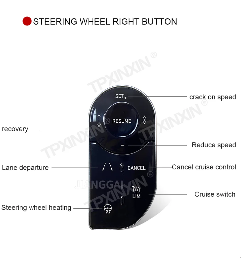 Suitable For Range Rover Vogue L405 Sport L494 Discovery 5 2013-2018 Car Multi-function Steering Wheel Button Cruise Control