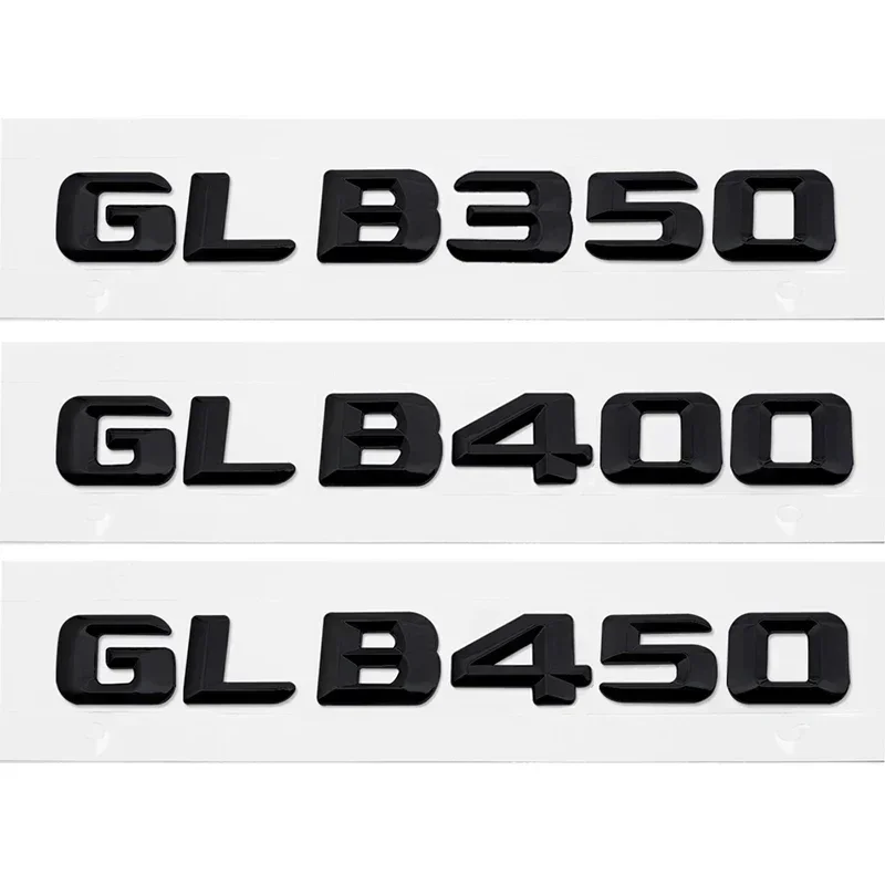 ABS 3D Car Stickers Rear Tail Decal Emblem for Mercedes Benz GLB180 GLB200 GLB220 GLB250 GLB260 GLB300 GLB350 GLB400 GLB450