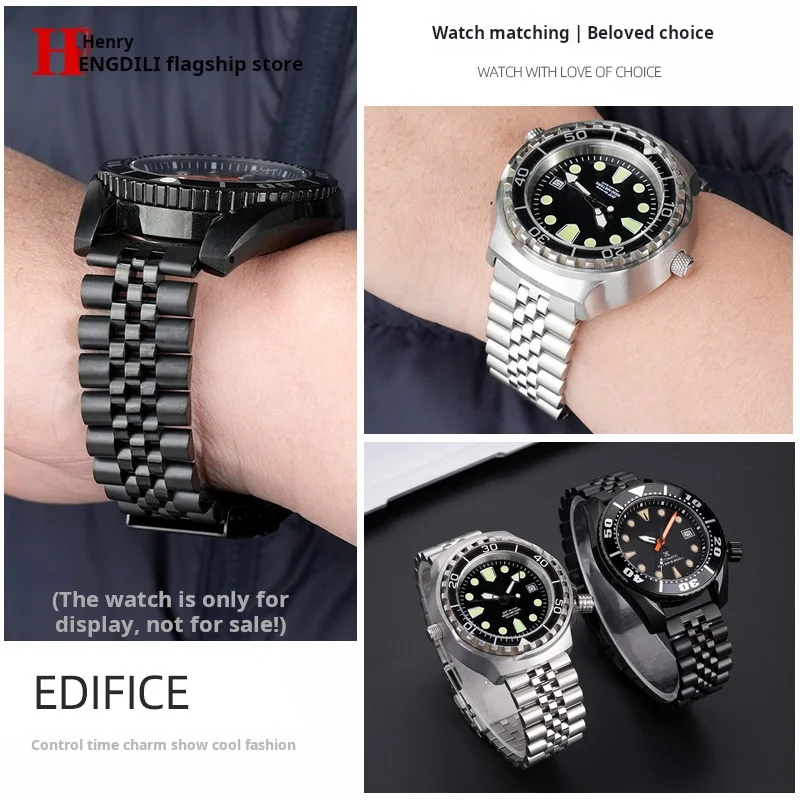 18 19 متر 20 مللي متر 22 مللي متر الإفراج السريع الرجال استبدال حزام الساعات ل Seiko NO 5 Skx007 Skx009 تيسو الصلبة المعادن الفولاذ المقاوم للصدأ حزام ساعة اليد