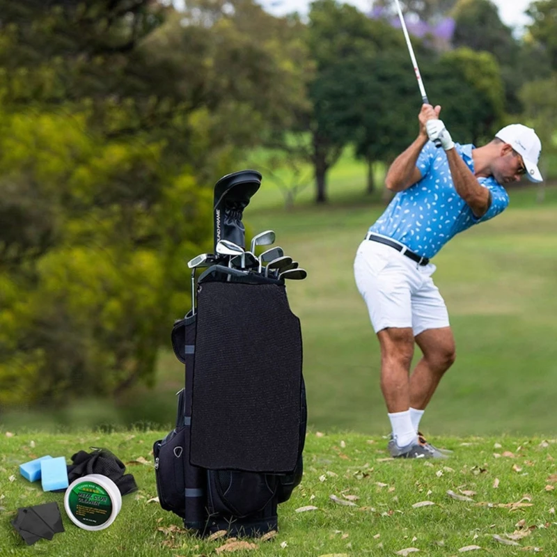 

Golf Club Care Set Club Cleaner Polish Cleaning Solution Scratch Remover