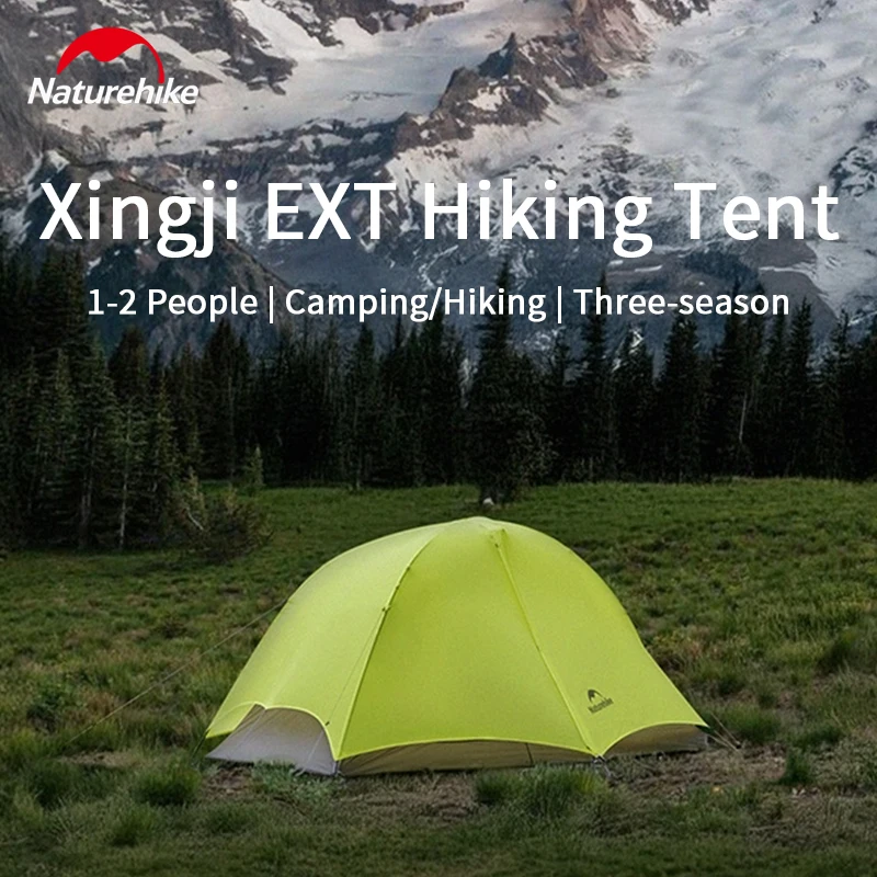 

Naturehike Xingji EXT походная палатка для 2 человек, уличная палатка для кемпинга, пешего туризма, трехсезонная, ультра-легкая, нейлоновая, непромокаемая, водонепроницаемая, ветрозащитная
