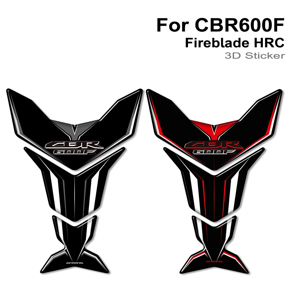 Per Honda CBR600F CBR 600F 600 F Fireblade HRC adesivi moto serbatoio Pad olio combustibile Kit protezione ginocchio decalcomania