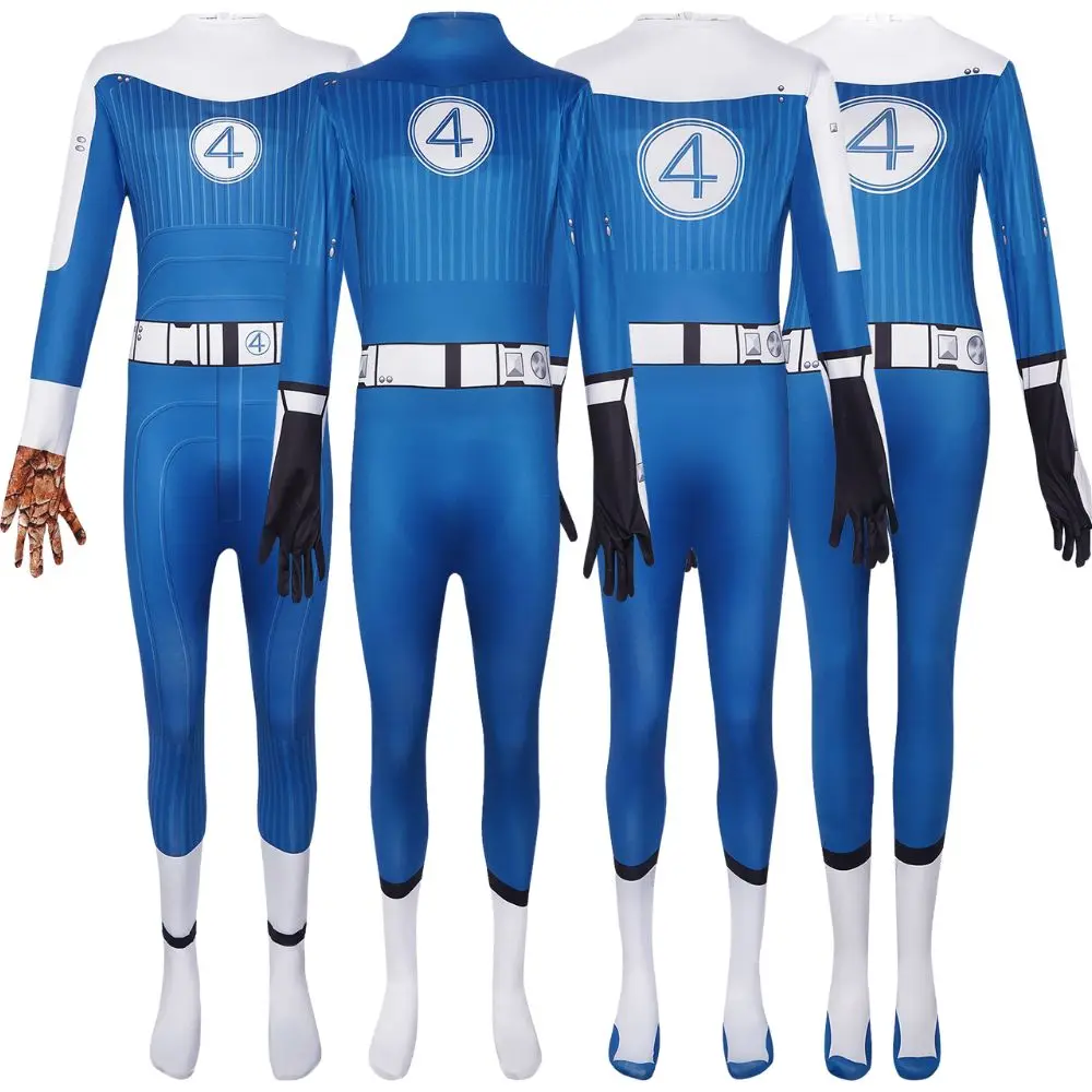 

Adult Fantastic Four Cosplay Costume Disguise for Adult Men Women Jumpsuit Bodysuit Superhero Roleplay Halloween Carnival Suit