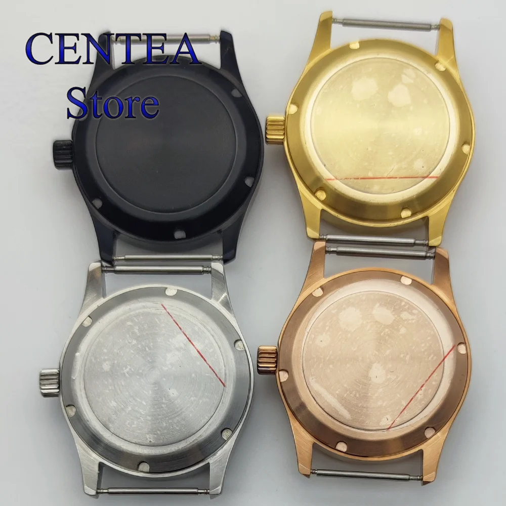 RICHUS 36mm or 39mm Watch Case Silver Black Rose Gold Watch Case Sapphire Glass Case fit NH35 NH34 NH36 ETA2824 PT5000 Movement