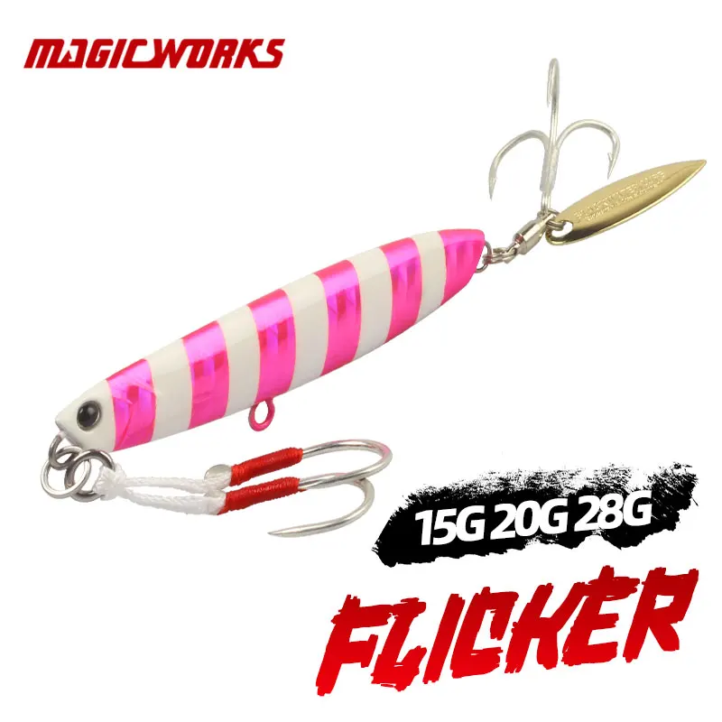 

Magic Works Fishing Jig Sea Fishing Lure 15G 20G 28G Sharp Fishing Supplies New Fishing Bait Shore Jigging Lures Fishing A Fish