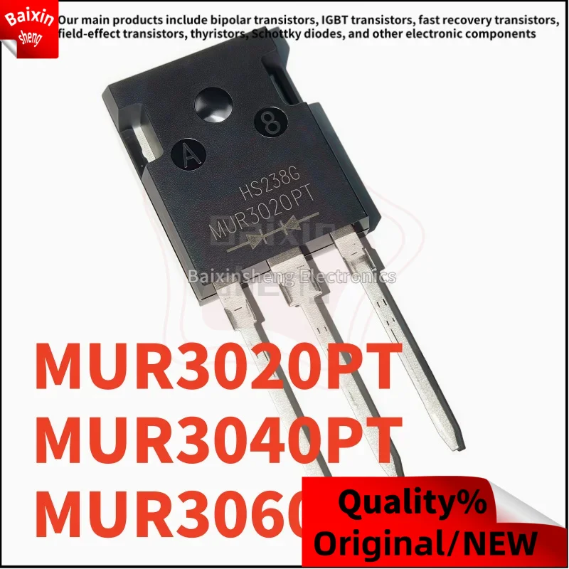 

10PCS NEW MUR3020PT MUR3040PT MUR3060PT TO-247 fast recovery diode MUR MUR3020 3020PT MUR3040 3040PT MUR3060 3060PT