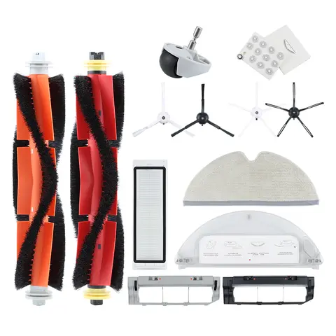 XiaoMi Roborock S5 S50 S51 S55 S6 S60 S6 순수 진공 청소기 액세서리 HEPA 필터 걸레 천 측면/메인 브러시 예비 부품