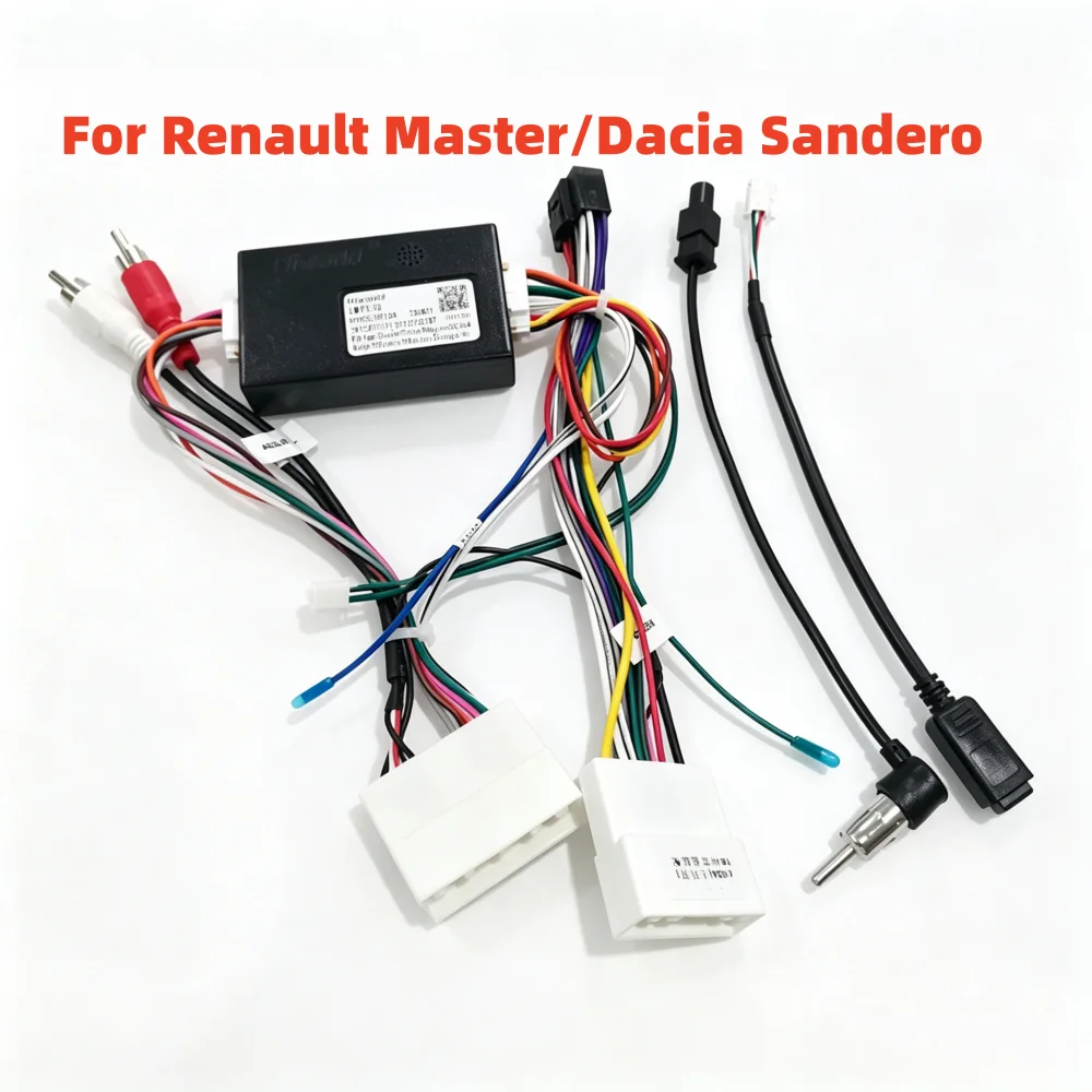 SWC Plug& Play Android Radio 16 Pin Cable Canbus For Renault master 2022/Dacia Sandero 2021/Dacia Stepway 2024 Multimedia Player