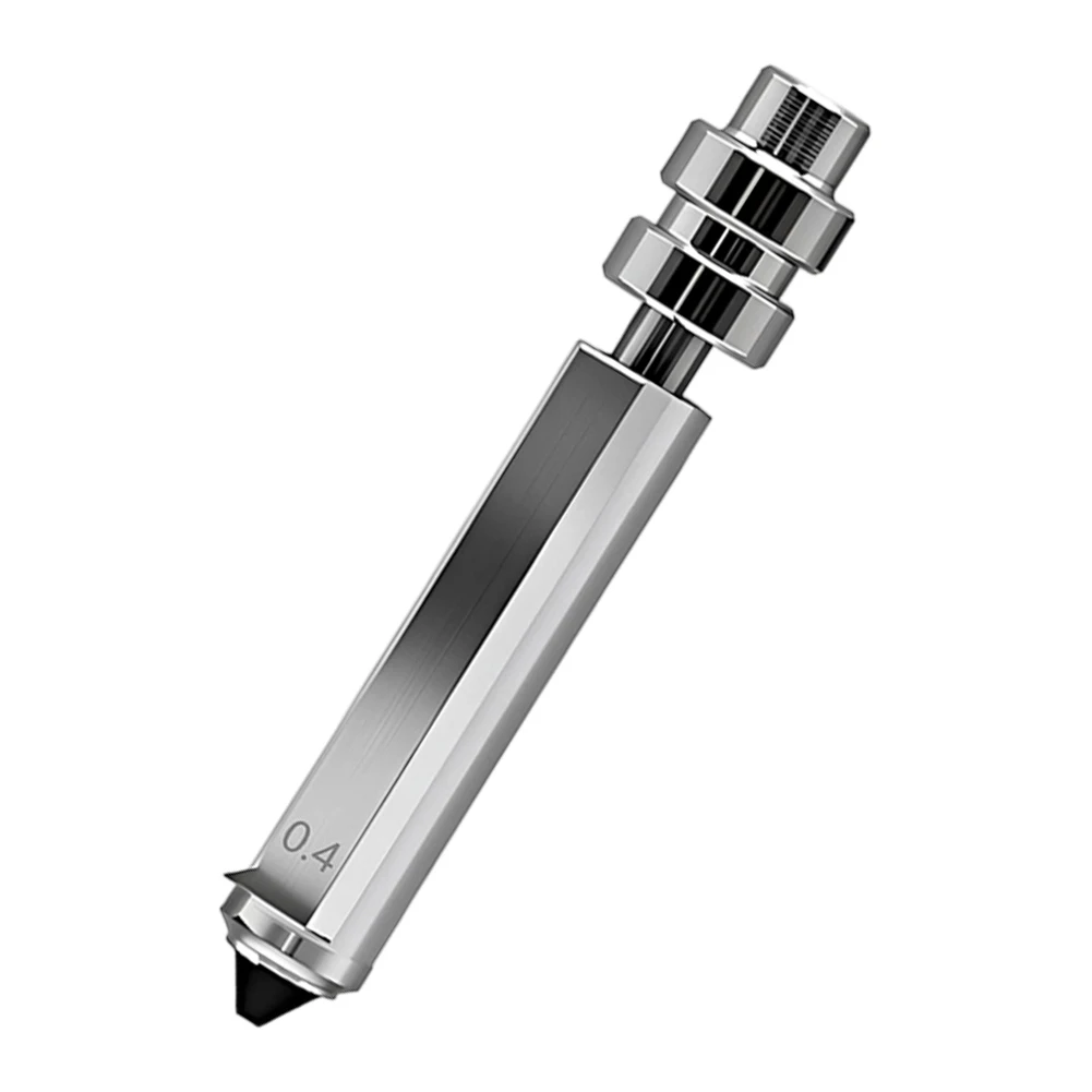 KobraX Extruder Nozzle Assembly for 3D Printer Featuring Bimetallic Nickel Plated Hardened Steel Construction Rated to 300 C
