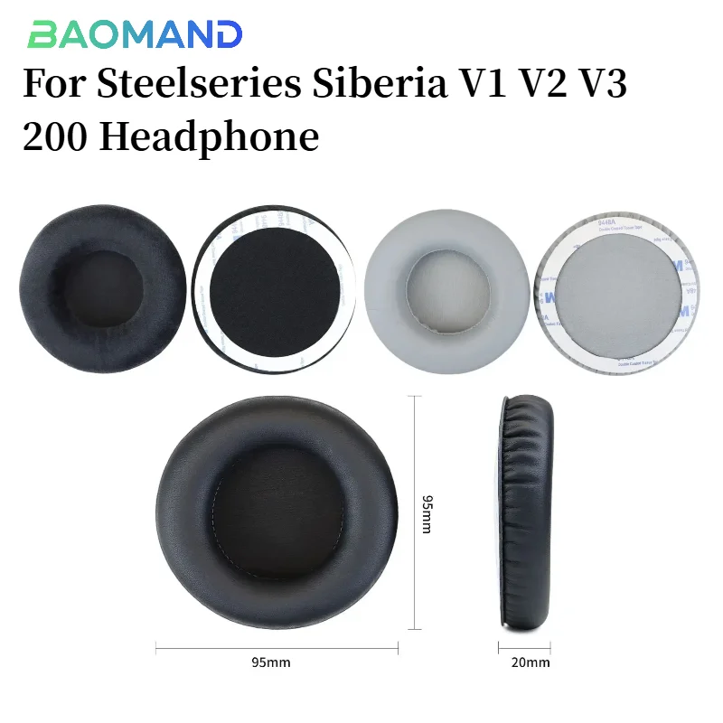 Replacement Earpads For Steelseries Siberia V1 V2 V3 200 Ear Cushion Headphone Ear Pad