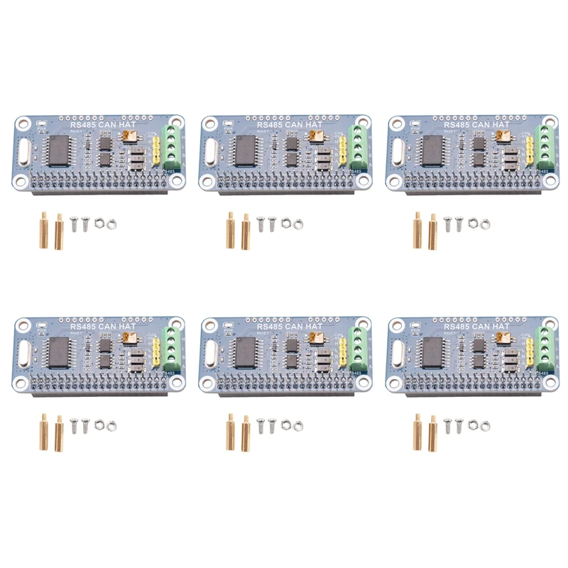 

2025 New-6X Waveshare RS485 CAN HAT For Raspberry Pi Allows Stable Long-Distance Communication Supports Raspberry Pi Series