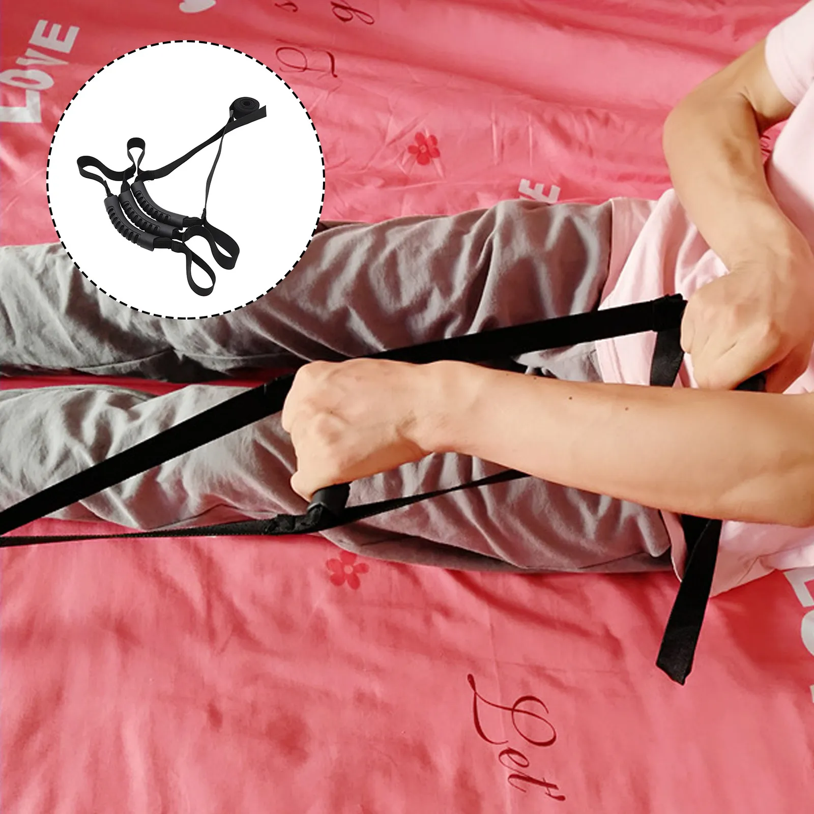 

Elder Pull Up Strap Bed Ladder Adjustable Sit Up Assist Belt Disabled Physiotherapy Aid Elderly Support Strap Bed Ladder