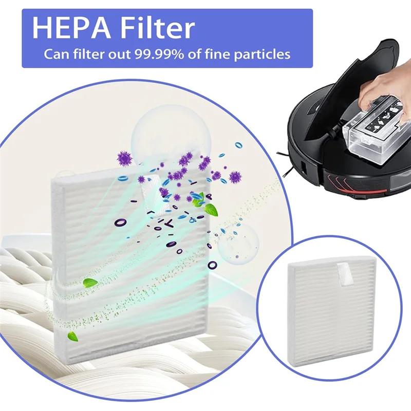 

A33Z-For AIRROBO T20 Robot Vacuum Cleaner Main Side Brushes Hepa Filters Mop Pads Dust Bags Accessories
